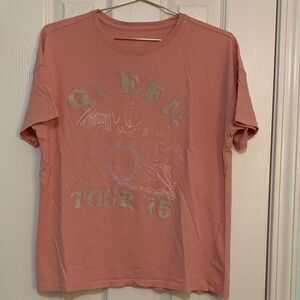 American Eagle Pink Queen Band Short Sleeve Tee Size Small